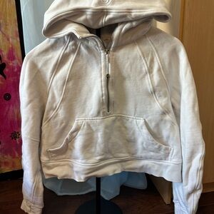 Lululemon Athletica White Zip-Up Hoodie